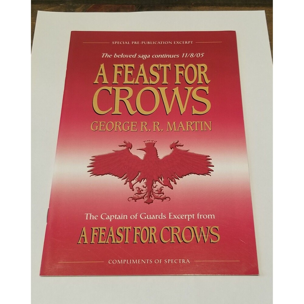 A Feast for Crows SIGNED Excerpt The Captain of The Guards George RR Martin GRRM